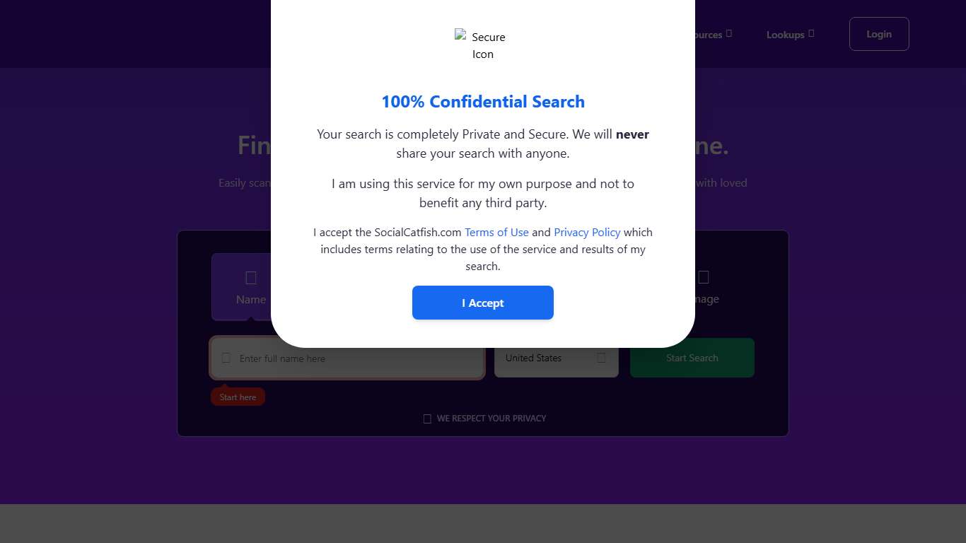 Reverse Lookup to Search and Verify Identities - Social Catfish